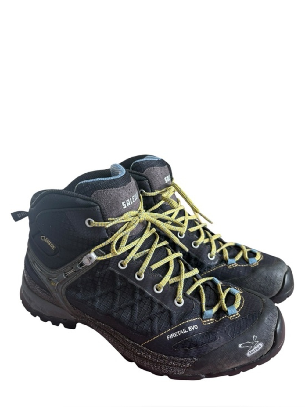 Salewa firetail EVO mid goretex hiking boots black/blue size 8 outdoor gear.